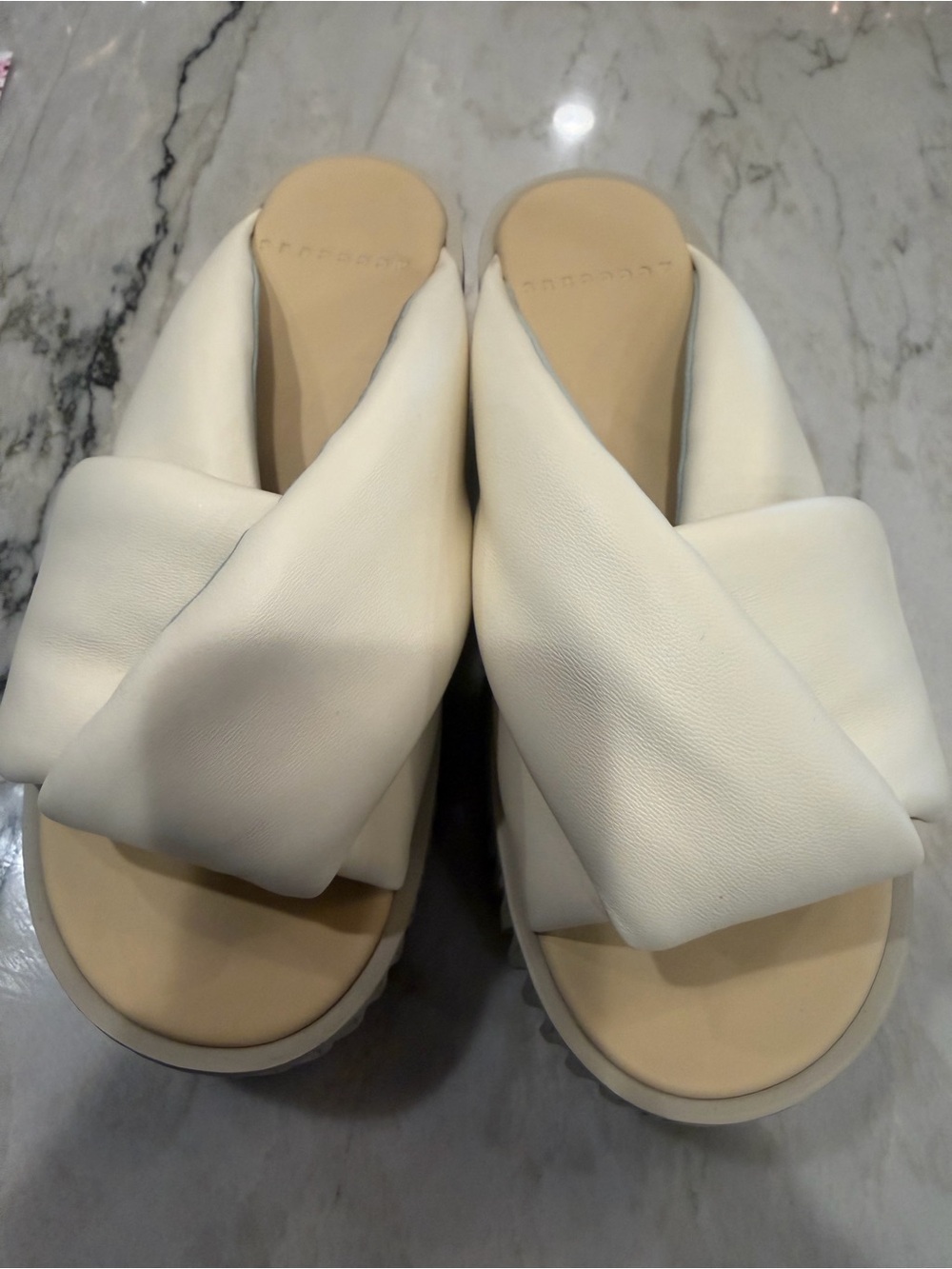 4CCCCEES Plia Anda Platform Sandal in Ivory- size 38 - Picture 3 of 4